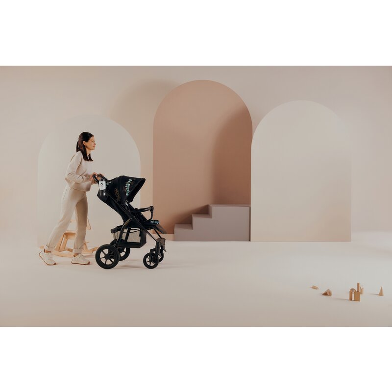 Carucior sport, Lionelo, Annet Tour Golden Moments, Editie Limitata, 0 luni+, Capotina impermeabila UPF 50+, Maner reglabil, Plasa de tantari, Suport biberon, Saculet pentru picioare, Pana la 22 kg, Certificare TUV, Negru - gogobaby.ro