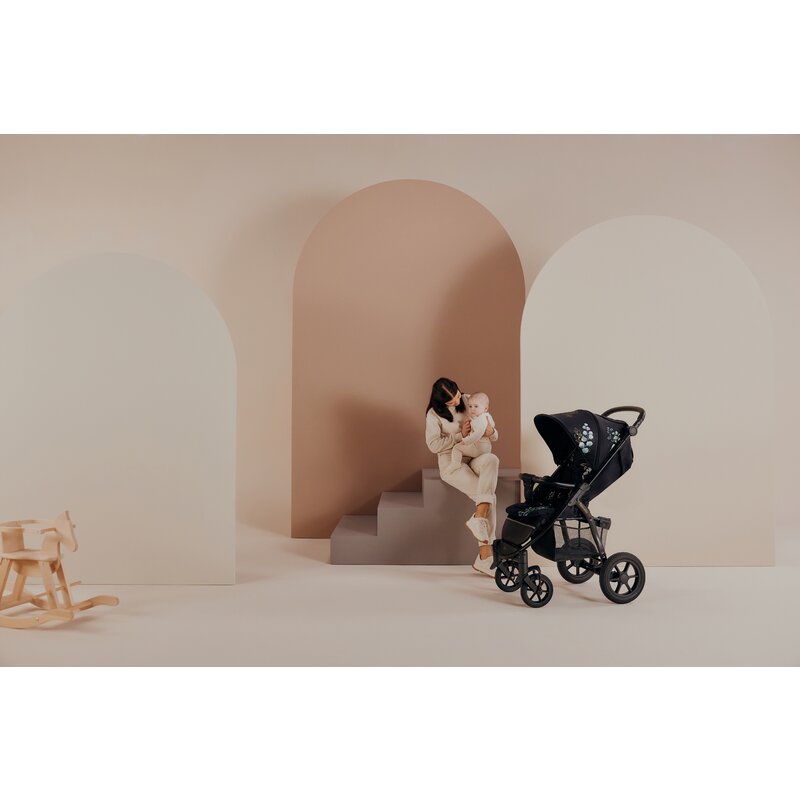 Carucior sport, Lionelo, Annet Tour Golden Moments, Editie Limitata, 0 luni+, Capotina impermeabila UPF 50+, Maner reglabil, Plasa de tantari, Suport biberon, Saculet pentru picioare, Pana la 22 kg, Certificare TUV, Negru - gogobaby.ro