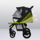 Carucior sport, Lionelo, Annet Tour Golden Moments, Editie Limitata, 0 luni+, Capotina impermeabila UPF 50+, Maner reglabil, Plasa de tantari, Suport biberon, Saculet pentru picioare, Pana la 22 kg, Certificare TUV, Negru