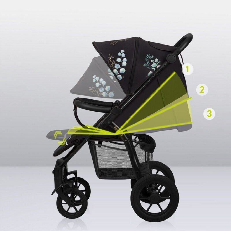 Carucior sport, Lionelo, Annet Tour Golden Moments, Editie Limitata, 0 luni+, Capotina impermeabila UPF 50+, Maner reglabil, Plasa de tantari, Suport biberon, Saculet pentru picioare, Pana la 22 kg, Certificare TUV, Negru - gogobaby.ro