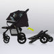 Carucior sport, Lionelo, Annet Tour Golden Moments, Editie Limitata, 0 luni+, Capotina impermeabila UPF 50+, Maner reglabil, Plasa de tantari, Suport biberon, Saculet pentru picioare, Pana la 22 kg, Certificare TUV, Negru