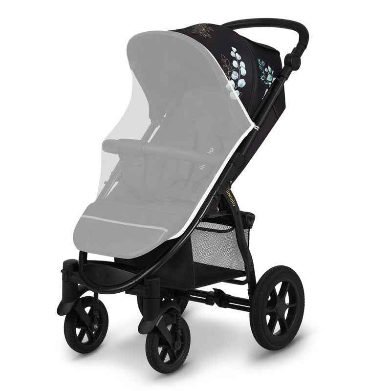 Carucior sport, Lionelo, Annet Tour Golden Moments, Editie Limitata, 0 luni+, Capotina impermeabila UPF 50+, Maner reglabil, Plasa de tantari, Suport biberon, Saculet pentru picioare, Pana la 22 kg, Certificare TUV, Negru
