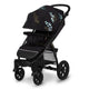 Carucior sport, Lionelo, Annet Tour Golden Moments, Editie Limitata, 0 luni+, Capotina impermeabila UPF 50+, Maner reglabil, Plasa de tantari, Suport biberon, Saculet pentru picioare, Pana la 22 kg, Certificare TUV, Negru