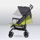 Carucior sport, Lionelo, Elia, Cu plasa de tantari, Suport de picioare reglabil, Spatar ajustabil in 4 pozitii, Capotina XXL, Pliere tip umbrela, Capacitate 15 kg, 6 luni+, EN 1888, Model papadie, Gri