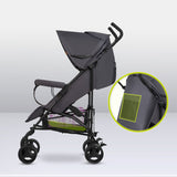 Carucior sport, Lionelo, Elia, Cu plasa de tantari, Suport de picioare reglabil, Spatar ajustabil in 4 pozitii, Capotina XXL, Pliere tip umbrela, Capacitate 15 kg, 6 luni+, EN 1888, Model papadie, Gri