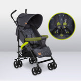 Carucior sport, Lionelo, Elia, Cu plasa de tantari, Suport de picioare reglabil, Spatar ajustabil in 4 pozitii, Capotina XXL, Pliere tip umbrela, Capacitate 15 kg, 6 luni+, EN 1888, Model papadie, Gri