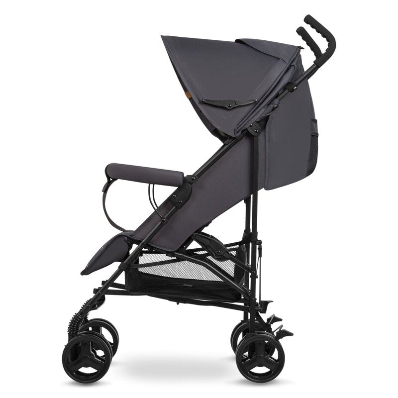 Carucior sport, Lionelo, Elia, Cu plasa de tantari, Suport de picioare reglabil, Spatar ajustabil in 4 pozitii, Capotina XXL, Pliere tip umbrela, Capacitate 15 kg, 6 luni+, EN 1888, Model papadie, Gri