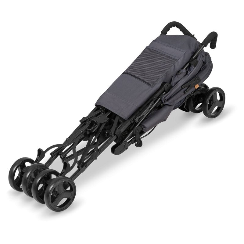 Carucior sport, Lionelo, Elia, Cu plasa de tantari, Suport de picioare reglabil, Spatar ajustabil in 4 pozitii, Capotina XXL, Pliere tip umbrela, Capacitate 15 kg, 6 luni+, EN 1888, Model papadie, Gri