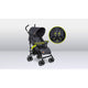 Carucior sport, Lionelo, Elia, Cu plasa de tantari, Suport de picioare reglabil, Spatar ajustabil in 4 pozitii, Capotina XXL, Pliere tip umbrela, Capacitate 15 kg, 6 luni+, EN 1888, Model papadie, Gri