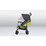 Carucior sport, Lionelo, Elia, Cu plasa de tantari, Suport de picioare reglabil, Spatar ajustabil in 4 pozitii, Capotina XXL, Pliere tip umbrela, Capacitate 15 kg, 6 luni+, EN 1888, Model papadie, Gri