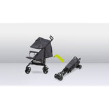 Carucior sport, Lionelo, Elia, Cu plasa de tantari, Suport de picioare reglabil, Spatar ajustabil in 4 pozitii, Capotina XXL, Pliere tip umbrela, Capacitate 15 kg, 6 luni+, EN 1888, Model papadie, Gri