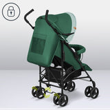 Carucior sport, Lionelo, Elia, Cu plasa de tantari, Suport de picioare reglabil, Spatar ajustabil in 4 pozitii, Capotina XXL, Pliere tip umbrela, Capacitate 15 kg, 6 luni+, EN 1888, Verde
