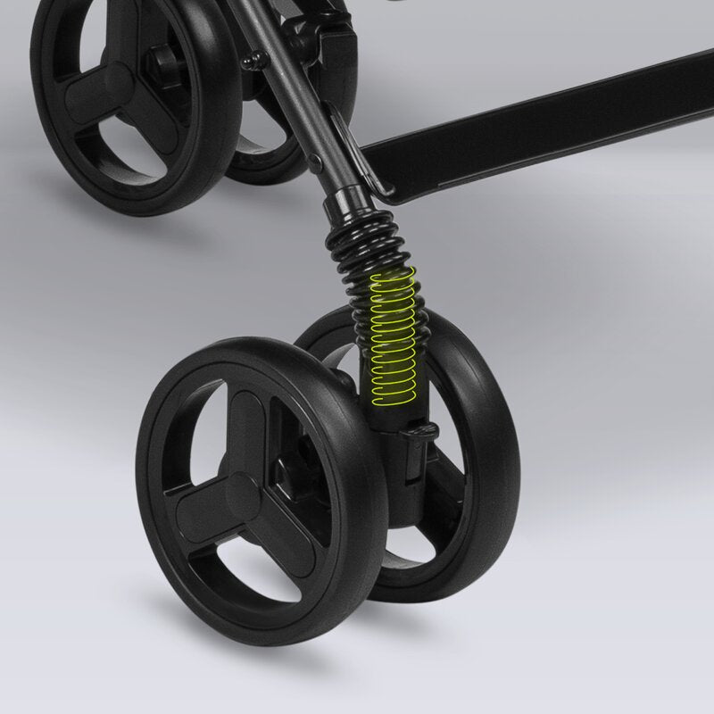Carucior sport, Lionelo, Elia, Cu plasa de tantari, Suport de picioare reglabil, Spatar ajustabil in 4 pozitii, Capotina XXL, Pliere tip umbrela, Capacitate 15 kg, 6 luni+, EN 1888, Verde