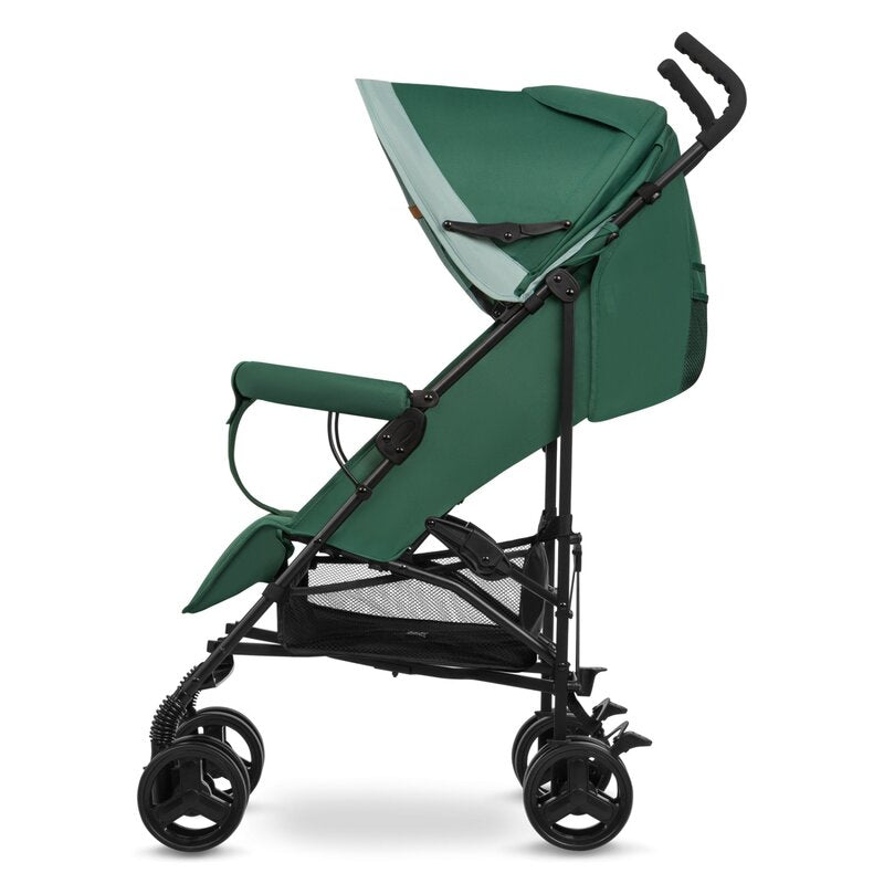Carucior sport, Lionelo, Elia, Cu plasa de tantari, Suport de picioare reglabil, Spatar ajustabil in 4 pozitii, Capotina XXL, Pliere tip umbrela, Capacitate 15 kg, 6 luni+, EN 1888, Verde
