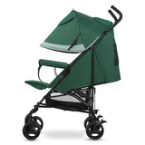 Carucior sport, Lionelo, Elia, Cu plasa de tantari, Suport de picioare reglabil, Spatar ajustabil in 4 pozitii, Capotina XXL, Pliere tip umbrela, Capacitate 15 kg, 6 luni+, EN 1888, Verde