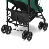 Carucior sport, Lionelo, Elia, Cu plasa de tantari, Suport de picioare reglabil, Spatar ajustabil in 4 pozitii, Capotina XXL, Pliere tip umbrela, Capacitate 15 kg, 6 luni+, EN 1888, Verde