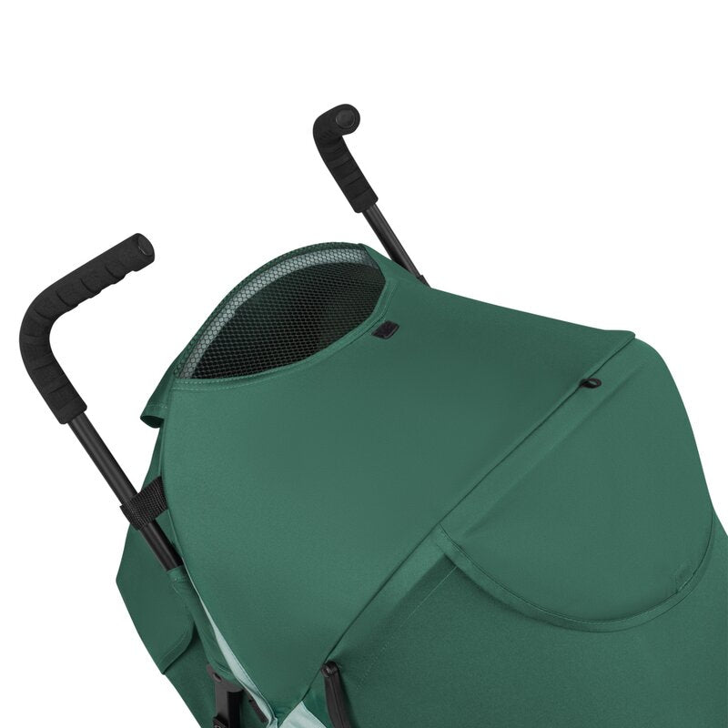 Carucior sport, Lionelo, Elia, Cu plasa de tantari, Suport de picioare reglabil, Spatar ajustabil in 4 pozitii, Capotina XXL, Pliere tip umbrela, Capacitate 15 kg, 6 luni+, EN 1888, Verde