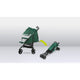 Carucior sport, Lionelo, Elia, Cu plasa de tantari, Suport de picioare reglabil, Spatar ajustabil in 4 pozitii, Capotina XXL, Pliere tip umbrela, Capacitate 15 kg, 6 luni+, EN 1888, Verde