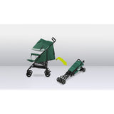 Carucior sport, Lionelo, Elia, Cu plasa de tantari, Suport de picioare reglabil, Spatar ajustabil in 4 pozitii, Capotina XXL, Pliere tip umbrela, Capacitate 15 kg, 6 luni+, EN 1888, Verde