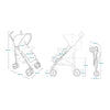 Carucior sport, Lionelo, Elia, Cu plasa de tantari, Conform cu standardul european de securitate EN1888-1, Verde inchis