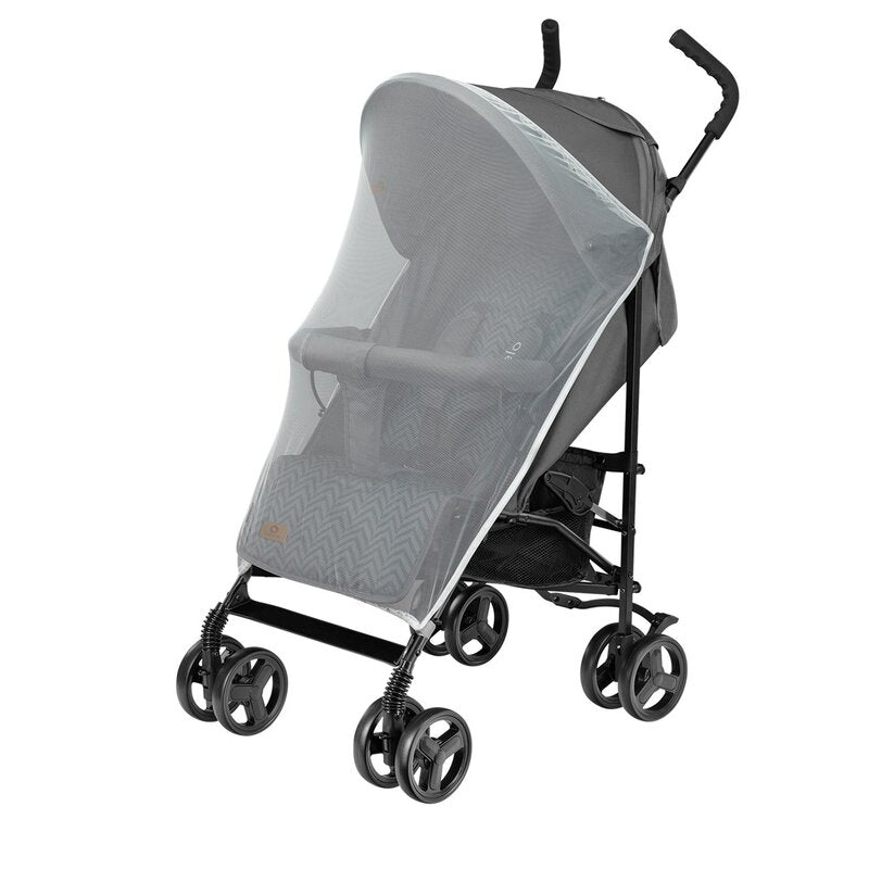 Carucior sport, Lionelo, Elia, Cu plasa de tantari, Suport de picioare reglabil, Spatar ajustabil in 4 pozitii, Capotina XXL, Pliere tip umbrela, Capacitate 15 kg, 6 luni+, EN 1888, Gri - gogobaby.ro
