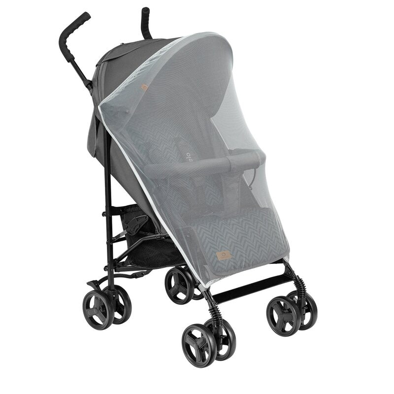 Carucior sport, Lionelo, Elia, Cu plasa de tantari, Suport de picioare reglabil, Spatar ajustabil in 4 pozitii, Capotina XXL, Pliere tip umbrela, Capacitate 15 kg, 6 luni+, EN 1888, Gri - gogobaby.ro