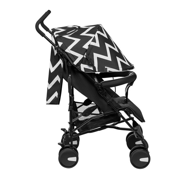 Carucior sport, Lionelo, Elia Oslo, Cu plasa de tantari, Suport de picioare reglabil, Spatar ajustabil in 4 pozitii, Capotina XXL, Pliere tip umbrela, Capacitate 15 kg, 6 luni+, EN 1888, Negru/Alb