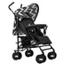 Carucior sport, Lionelo, Elia Oslo, Cu plasa de tantari, Suport de picioare reglabil, Spatar ajustabil in 4 pozitii, Capotina XXL, Pliere tip umbrela, Capacitate 15 kg, 6 luni+, EN 1888, Negru/Alb