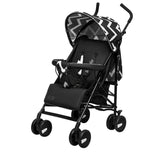 Carucior sport, Lionelo, Elia Oslo, Cu plasa de tantari, Suport de picioare reglabil, Spatar ajustabil in 4 pozitii, Capotina XXL, Pliere tip umbrela, Capacitate 15 kg, 6 luni+, EN 1888, Negru/Alb