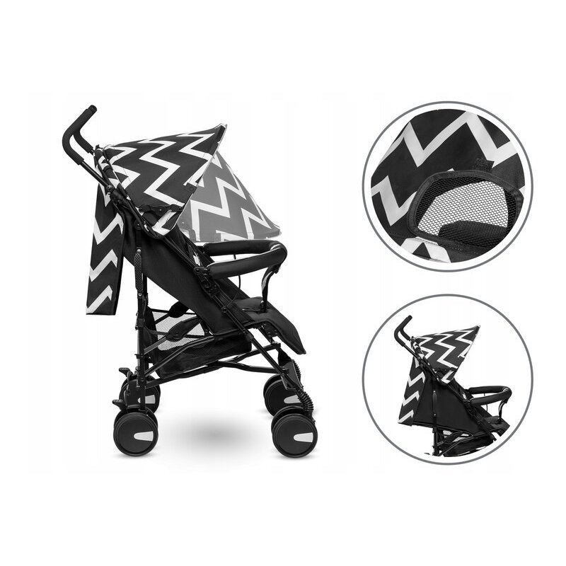 Carucior sport, Lionelo, Elia Oslo, Cu plasa de tantari, Conform cu standardul european de securitate EN1888-1, Negru - gogobaby.ro