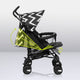 Carucior sport, Lionelo, Elia Oslo, Cu plasa de tantari, Suport de picioare reglabil, Spatar ajustabil in 4 pozitii, Capotina XXL, Pliere tip umbrela, Capacitate 15 kg, 6 luni+, EN 1888, Negru/Alb