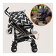 Carucior sport, Lionelo, Elia Oslo, Cu plasa de tantari, Suport de picioare reglabil, Spatar ajustabil in 4 pozitii, Capotina XXL, Pliere tip umbrela, Capacitate 15 kg, 6 luni+, EN 1888, Negru/Alb