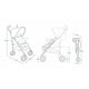 Carucior sport, Lionelo, Elia Tropical, Cu plasa de tantari, Conform cu standardul european de securitate EN1888-1, Turcoaz