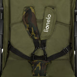 Carucior sport, Lionelo, Emma Plus, Cu tavita, 2 Suporturi pentru pahar, Geanta accesorii, Conform cu standardul european de securitate EN1888-1, Forest Green