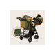 Carucior sport, Lionelo, Emma Plus, Cu tavita, 2 Suporturi pentru pahar, Geanta accesorii, Conform cu standardul european de securitate EN1888-1, Forest Green