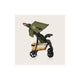 Carucior sport, Lionelo, Emma Plus, Cu tavita, 2 Suporturi pentru pahar, Geanta accesorii, Conform cu standardul european de securitate EN1888-1, Forest Green