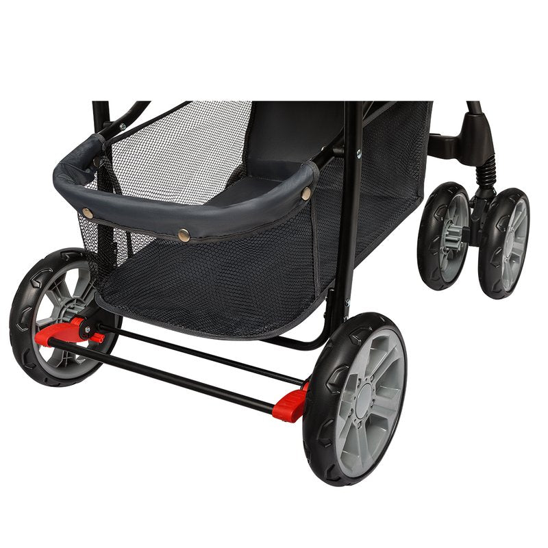 Carucior sport, Lionelo, Emma Plus, Cu tavita, 2 Suporturi pentru pahar, Geanta accesorii, Conform cu standardul european de securitate EN1888-1, Pink Scandi