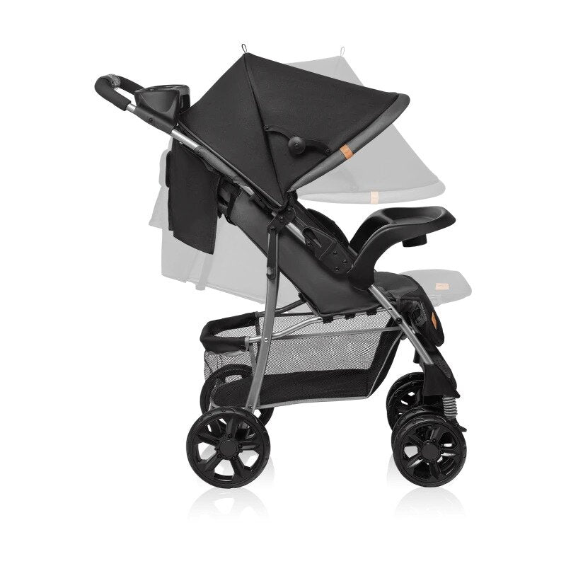 Carucior sport, Lionelo, Emma Plus, Cu tavita, 2 Suporturi pentru pahar, Geanta accesorii, Conform cu standardul european de securitate EN1888-1, Stone