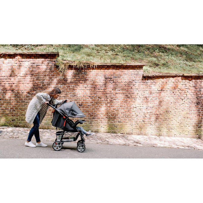 Carucior sport, Lionelo, Emma Plus, Cu tavita, 2 Suporturi pentru pahar, Geanta accesorii, Conform cu standardul european de securitate EN1888-1, Stone - gogobaby.ro