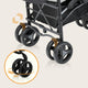 Carucior sport compact, Lionelo, Irma, Spatar reglabil in 4 pozitii, Suport picioare reglabil, Manere rotative, Pliere tip umbrela, 6- 36 luni, Pana la 15 kg, Conform cu EN1888-1:2018, Gri/Negru