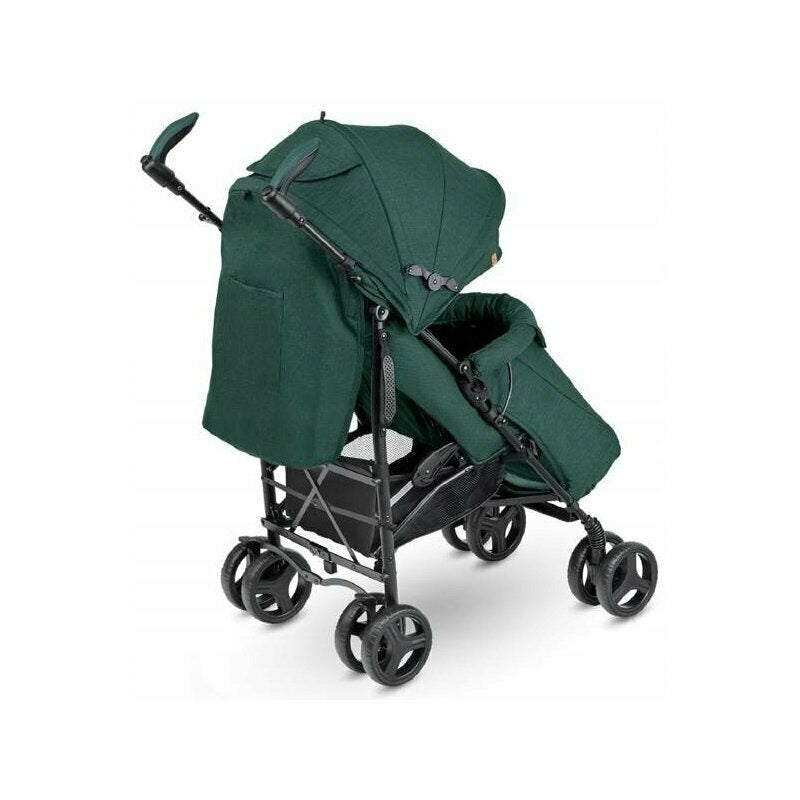 Lionelo - Carucior sport Irma, Cu husa de picioare, Cu plasa de tantari, Conform cu standardul european de securitate EN1888-1, Verde Inchis, Resigilat - gogobaby.ro