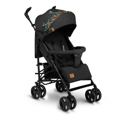 Carucior sport compact, Lionelo, Irma, Spatar ajustabil in 4 pozitii, Suport picioare reglabil, Manere rotative, Pliere tip umbrela, 6- 36 luni, Pana la 15 kg, Conform cu EN1888-1:2018, Negru