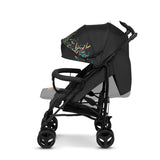 Carucior sport compact, Lionelo, Irma, Spatar ajustabil in 4 pozitii, Suport picioare reglabil, Manere rotative, Pliere tip umbrela, 6- 36 luni, Pana la 15 kg, Conform cu EN1888-1:2018, Negru