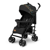 Carucior sport compact, Lionelo, Irma, Spatar ajustabil in 4 pozitii, Suport picioare reglabil, Manere rotative, Pliere tip umbrela, 6- 36 luni, Pana la 15 kg, Conform cu EN1888-1:2018, Negru