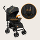 Carucior sport compact, Lionelo, Irma, Spatar reglabil in 4 pozitii, Suport picioare reglabil, Manere rotative, Pliere tip umbrela, 6- 36 luni, Pana la 15 kg, Conform cu EN1888-1:2018, Negru