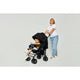 Carucior sport compact, Lionelo, Irma, Spatar reglabil in 4 pozitii, Suport picioare reglabil, Manere rotative, Pliere tip umbrela, 6- 36 luni, Pana la 15 kg, Conform cu EN1888-1:2018, Negru