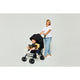 Carucior sport compact, Lionelo, Irma, Spatar reglabil in 4 pozitii, Suport picioare reglabil, Manere rotative, Pliere tip umbrela, 6- 36 luni, Pana la 15 kg, Conform cu EN1888-1:2018, Negru