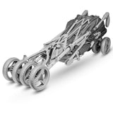Carucior sport compact, Lionelo, Irma, Spatar ajustabil in 4 pozitii, Suport picioare reglabil, Manere rotative, Pliere tip umbrela, 6- 36 luni, Pana la 15 kg, Conform cu EN1888-1:2018, Gri