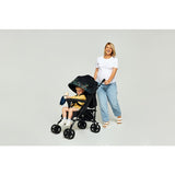Carucior sport compact, Lionelo, Irma, Spatar ajustabil in 4 pozitii, Suport picioare reglabil, Manere rotative, Pliere tip umbrela, 6- 36 luni, Pana la 15 kg, Conform cu EN1888-1:2018, Gri