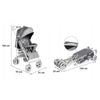 Carucior sport, Lionelo, Irma, Cu plasa de tantari, Conform cu standardul european de securitate EN1888-1, Gri